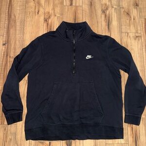 Nike Black Half-Zip Sweatshirt
